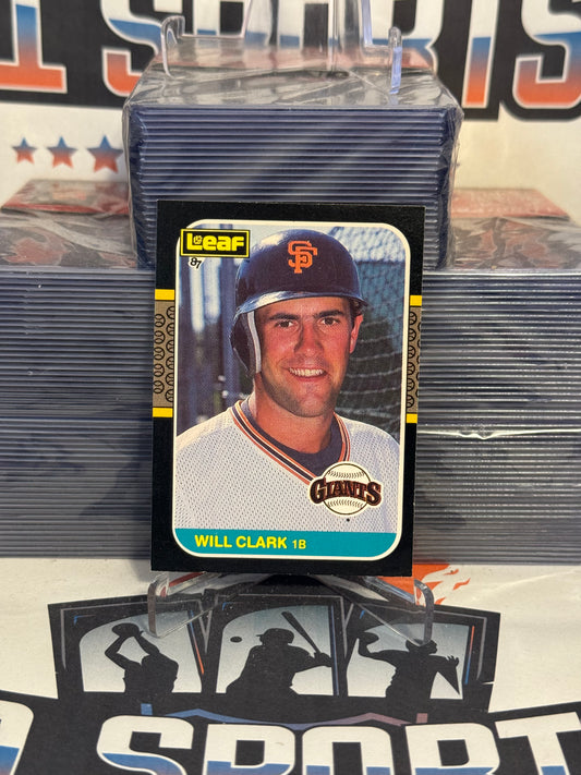 1987 Leaf Will Clark Rookie #144