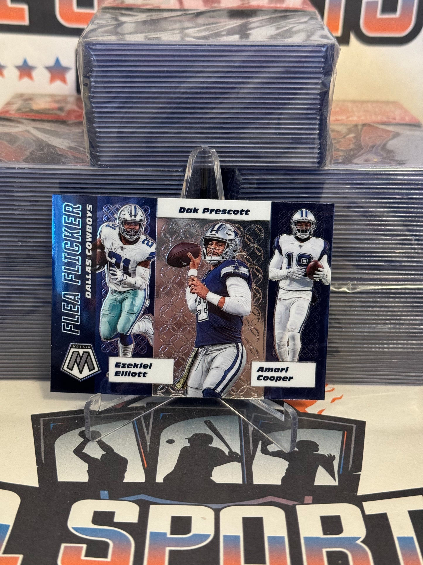 2020 Panini Mosaic (Flea Flicker) Dak Prescott, Ezekiel Elliott, Amari Cooper #5
