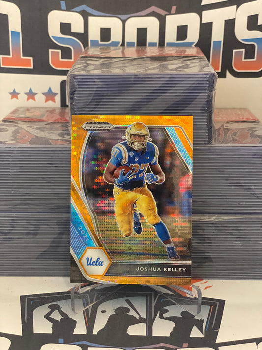 2021 Panini Prizm Draft Picks (Orange Disco Prizm 33/49) Joshua Kelley #80
