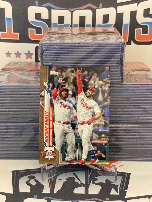 2020 Topps (Gold, Veteran Combos 1824/2020) Bryce Harper & Jean Segura #U-74