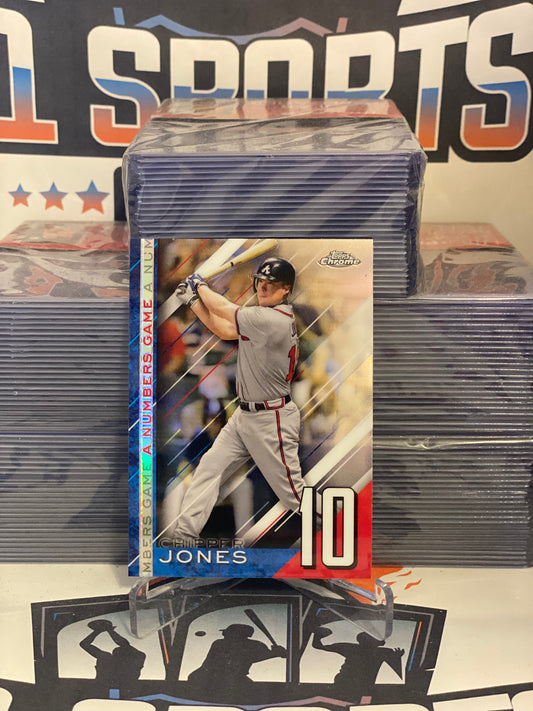 2020 Topps Chrome (A Numbers Game) Chipper Jones #NGC-9