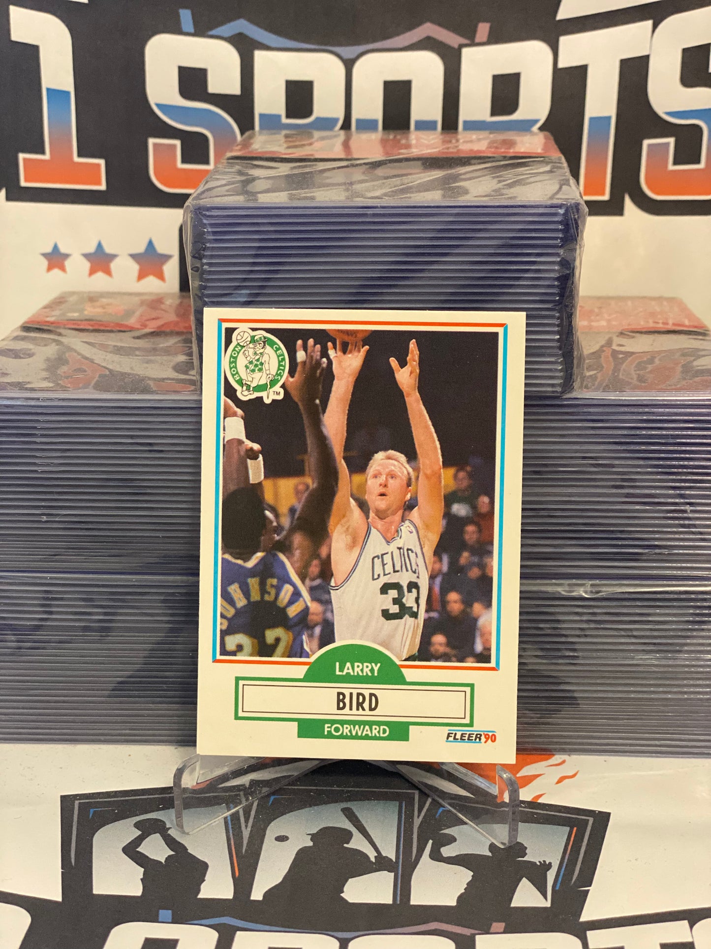 1990 Fleer Larry Bird #8