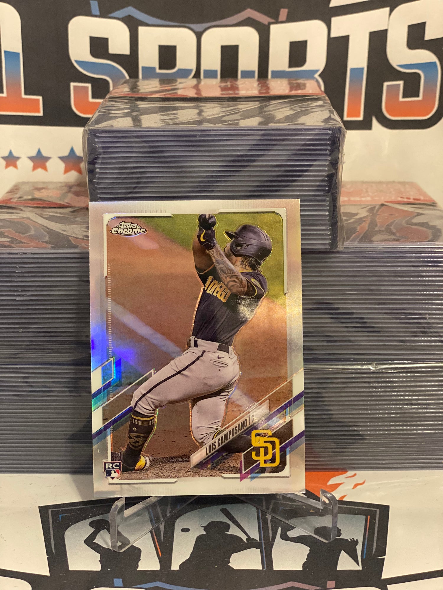 2021 Topps Chrome (Refractor) Luis Campusano Rookie #135