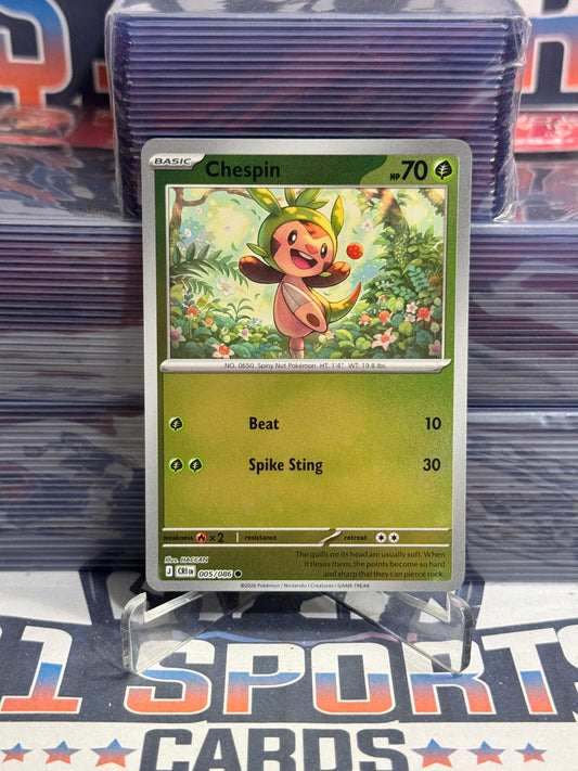 Pokemon TCG: Chaos Rising - Chespin (Reverse Holo, Common) #5