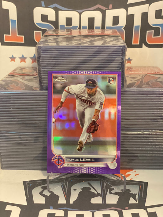 2022 Topps Chrome Update (Purple Refractor) Royce Lewis Rookie #USC143