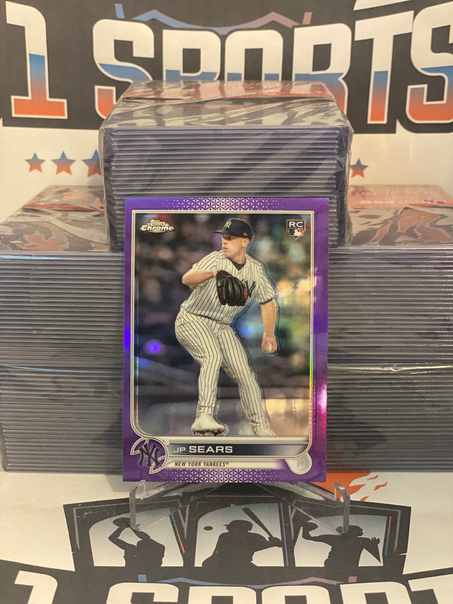 2022 Topps Chrome Update (Purple Refractor) JP Sears Rookie #USC110