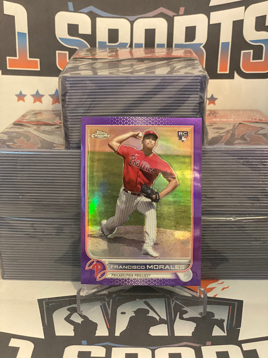 2022 Topps Chrome Update (Purple Refractor) Francisco Morales Rookie #USC168