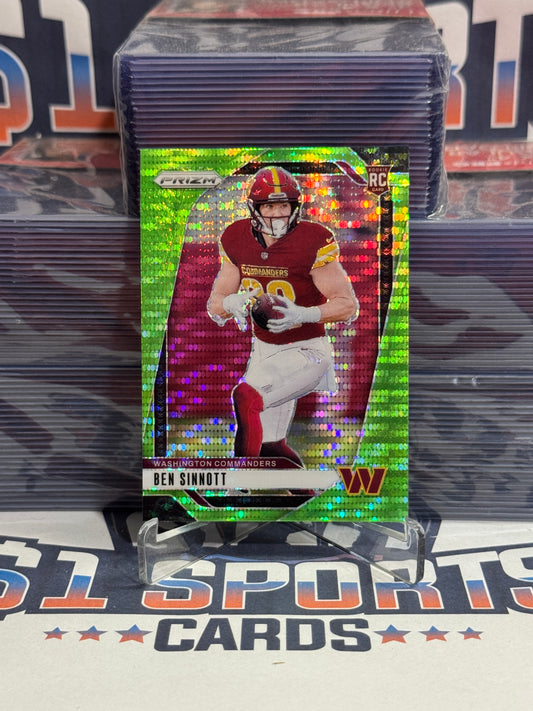 2024 Panini Prizm (Neon Green Pulsar) Ben Sinnott Rookie #307