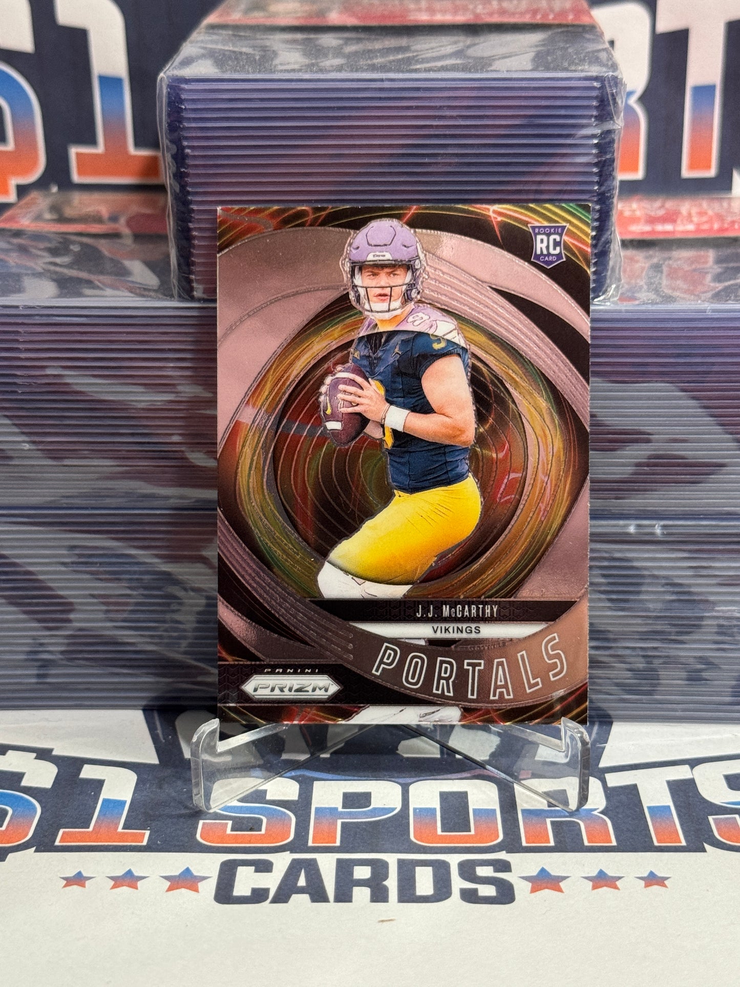 2024 Panini Prizm (Portals) J.J. McCarthy Rookie #7