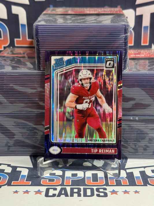 2024 Donruss Optic (Purple Shock Prizm, Rated Rookie) Tip Reiman #292