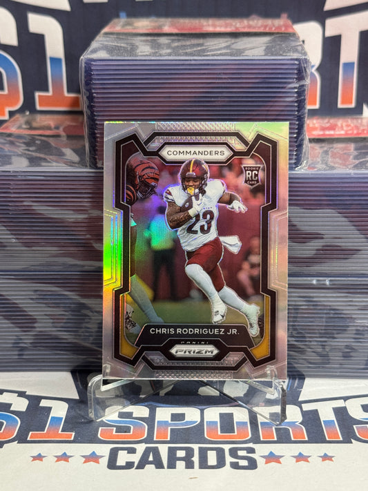 2023 Panini Prizm (Silver Prizm) Chris Rodriguez Jr. Rookie #398