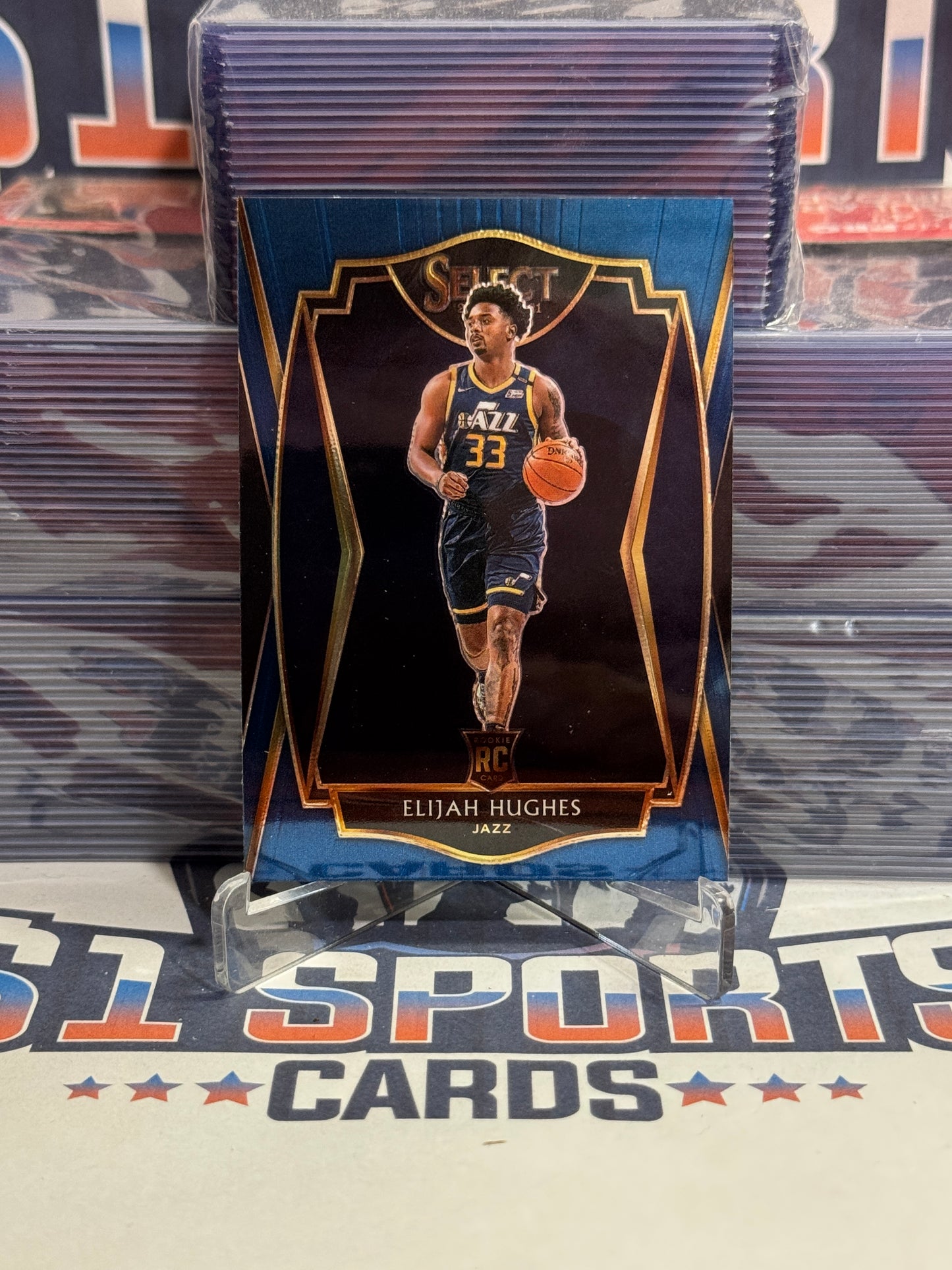 2020 Panini Select (Premier Level) Elijah Hughes Rookie #168