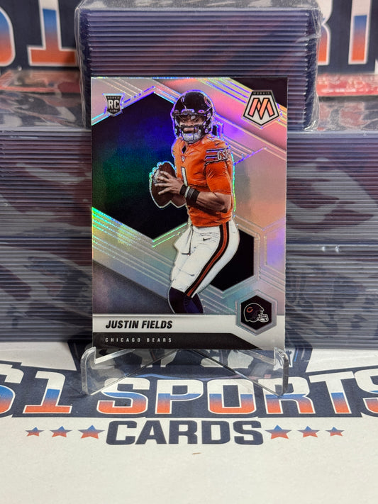 2021 Panini Mosaic (Silver Prizm, Image Variation) Justin Fields Rookie #304-V