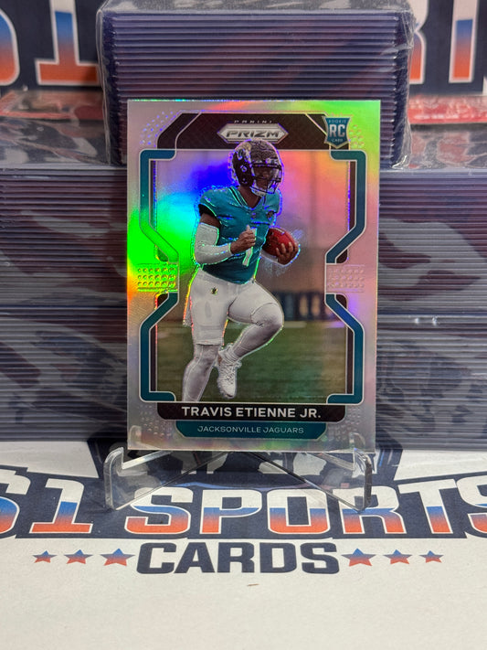 2021 Panini Prizm (Silver Prizm, Image Variation) Travis Etienne Jr. Rookie #V-344