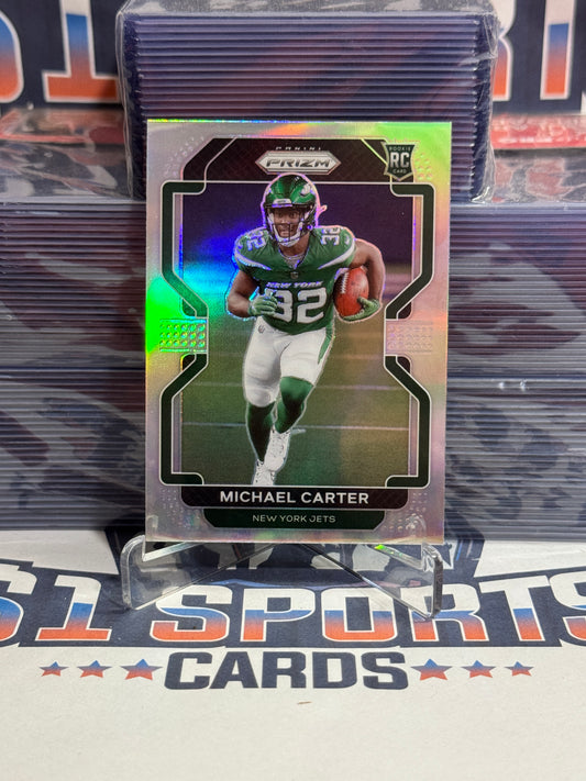 2021 Panini Prizm (Silver Prizm, Image Variation) Michael Carter Rookie #V-365