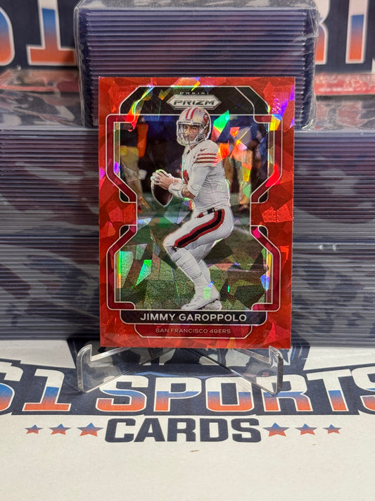 2021 Panini Prizm (Red Ice Prizm) Jimmy Garoppolo #55