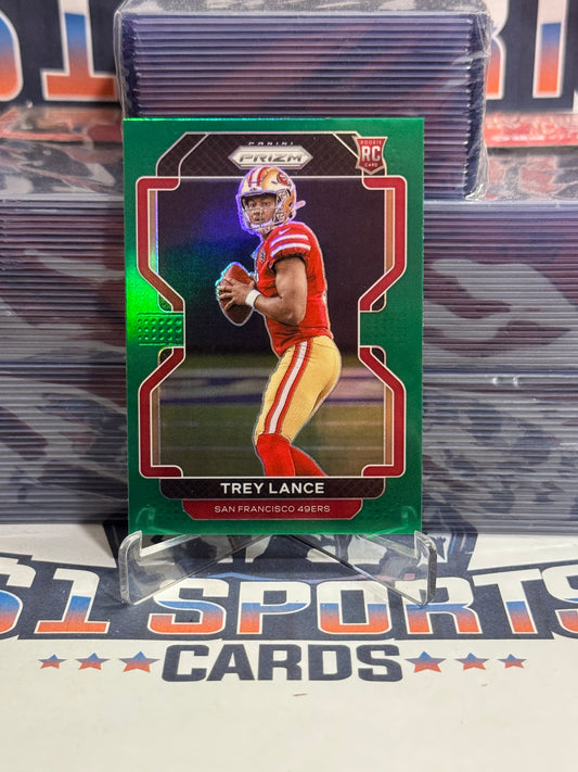 2021 Panini Prizm (Green Prizm) Trey Lance Rookie #333