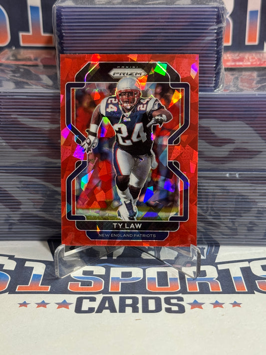 2021 Panini Prizm (Red Ice Prizm) Ty Law #103