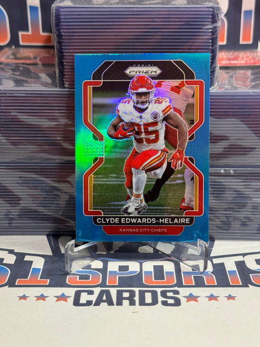 2021 Panini Prizm (Light Blue Prizm) Clyde Edwards-Helaire #191