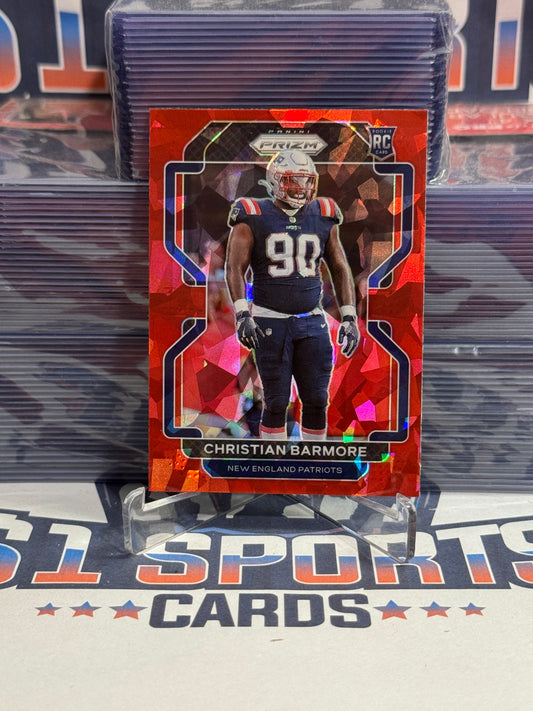 2021 Panini Prizm (Red Ice Prizm) Christian Barmore Rookie #388