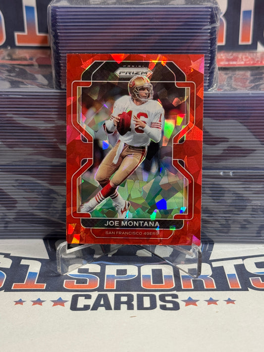 2021 Panini Prizm (Red Ice Prizm) Joe Montana #60