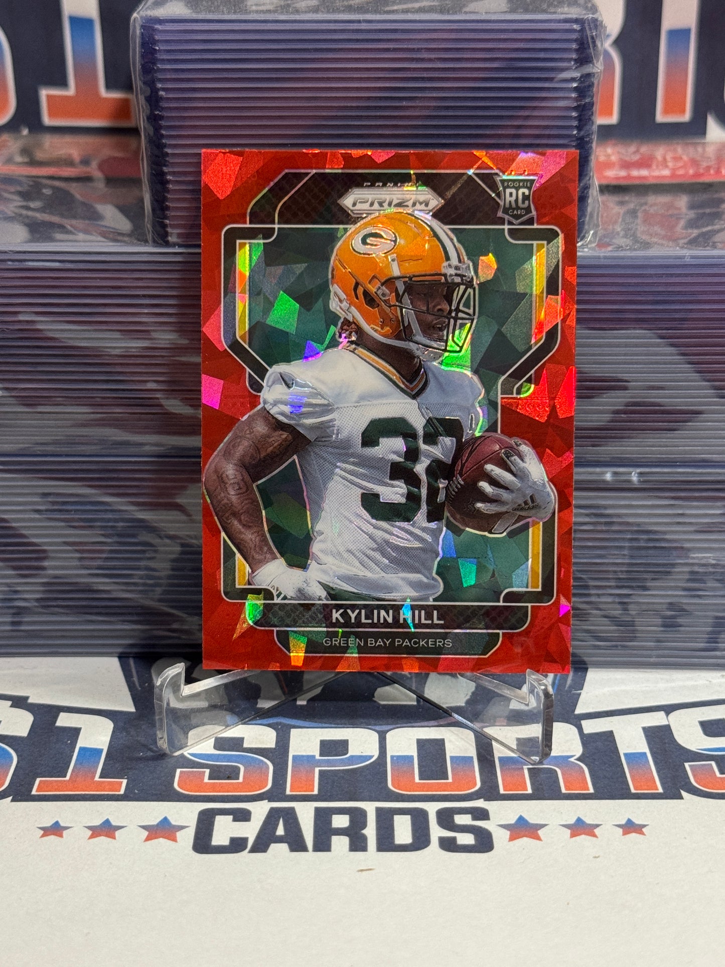 2021 Panini Prizm (Red Ice Prizm) Kylin Hill Rookie #403