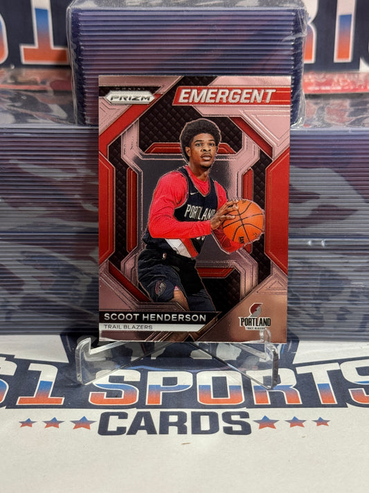 2023 Panini Prizm (Emergent) Scoot Henderson Rookie #16