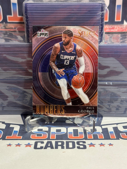 2020 Panini Select (Numbers) Paul George #37