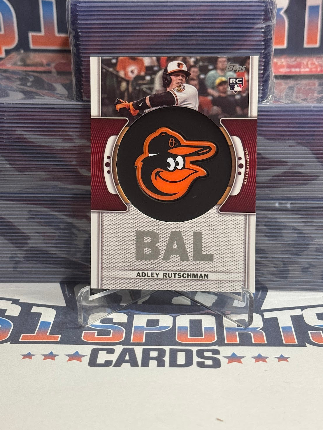 2023 Topps (Team Logo Patch Relic) Adley Rutschman Rookie #TLP-AR