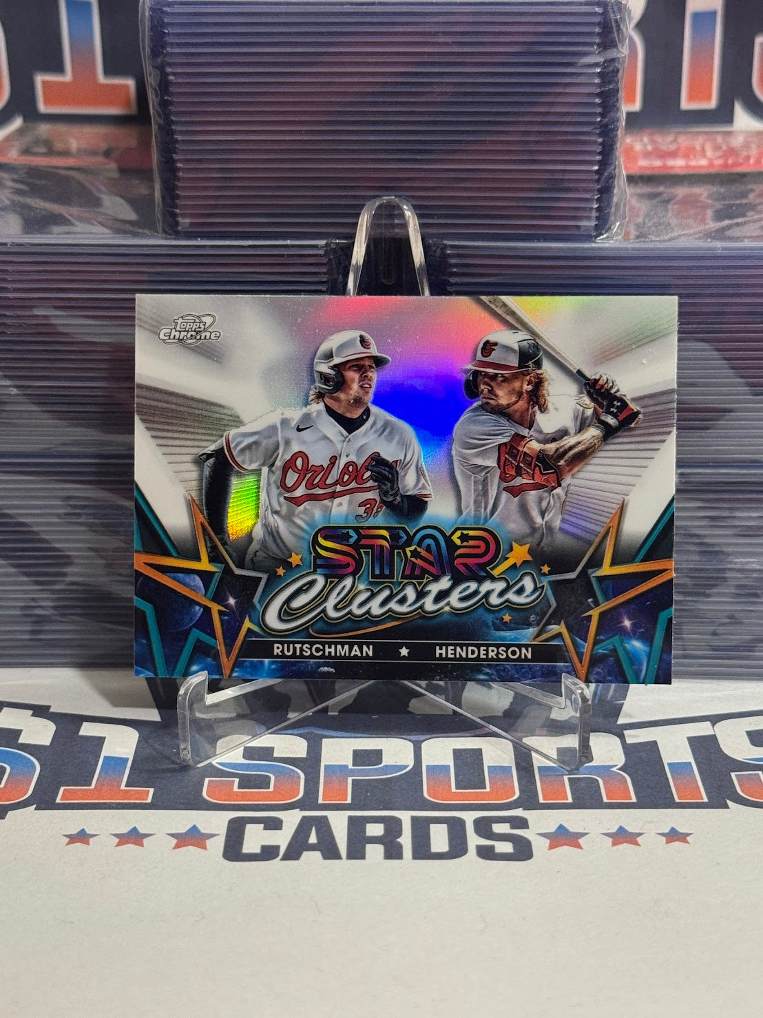 2023 Topps Chrome (Star Clusters) Gunnar Henderson & Adley Rutschman Rookie #SC-4