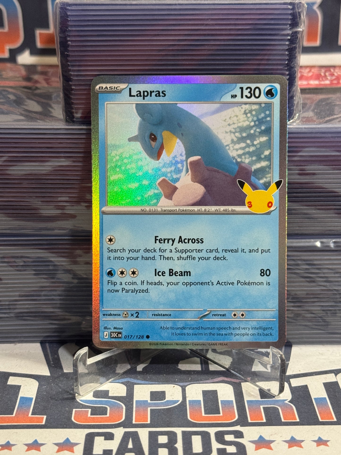 Pokemon TCG: 30th Celebration - Lapras (Holo, Common) #17