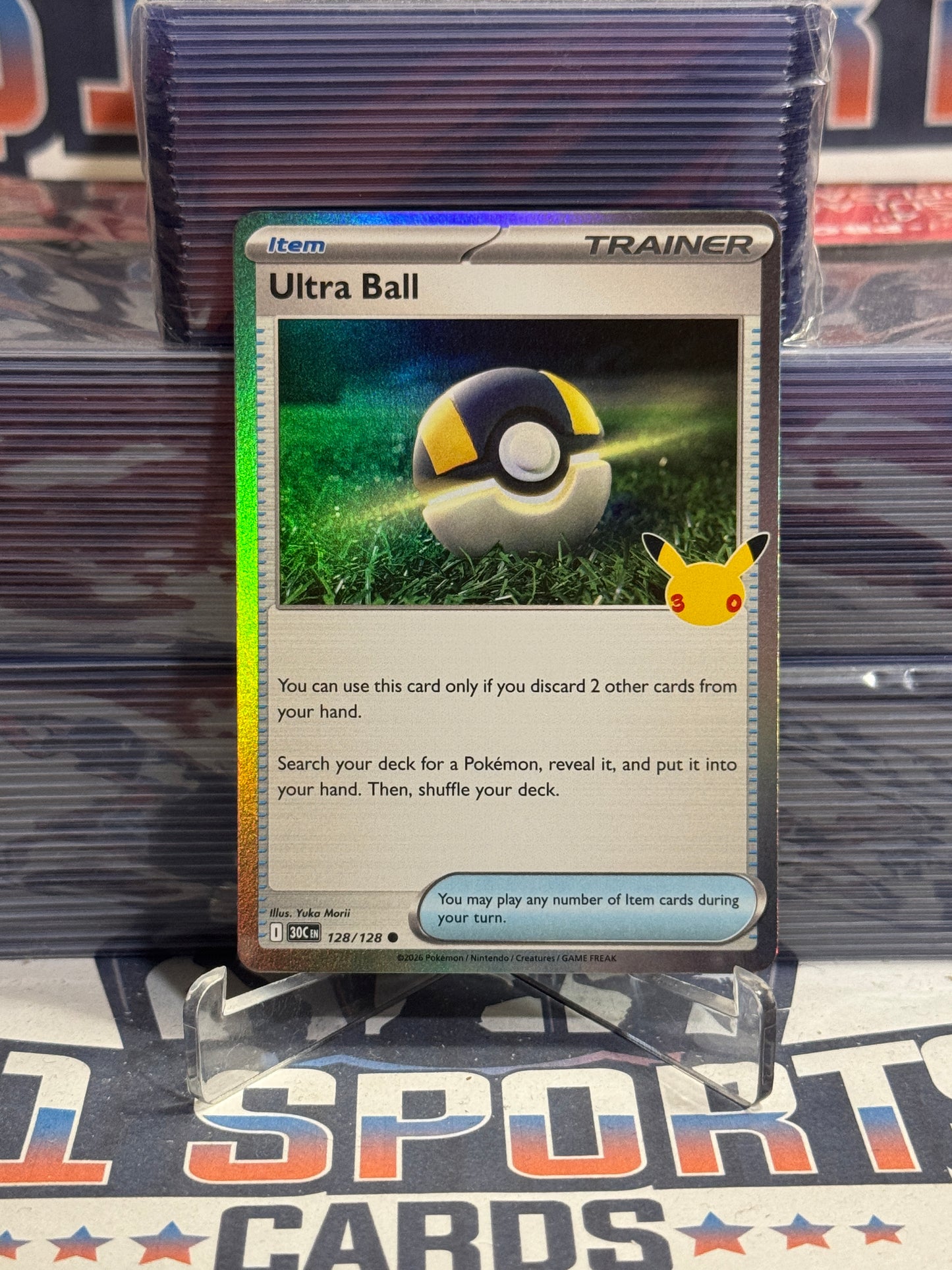 Pokemon TCG: 30th Celebration - Ultra Ball (Holo, Common) #128