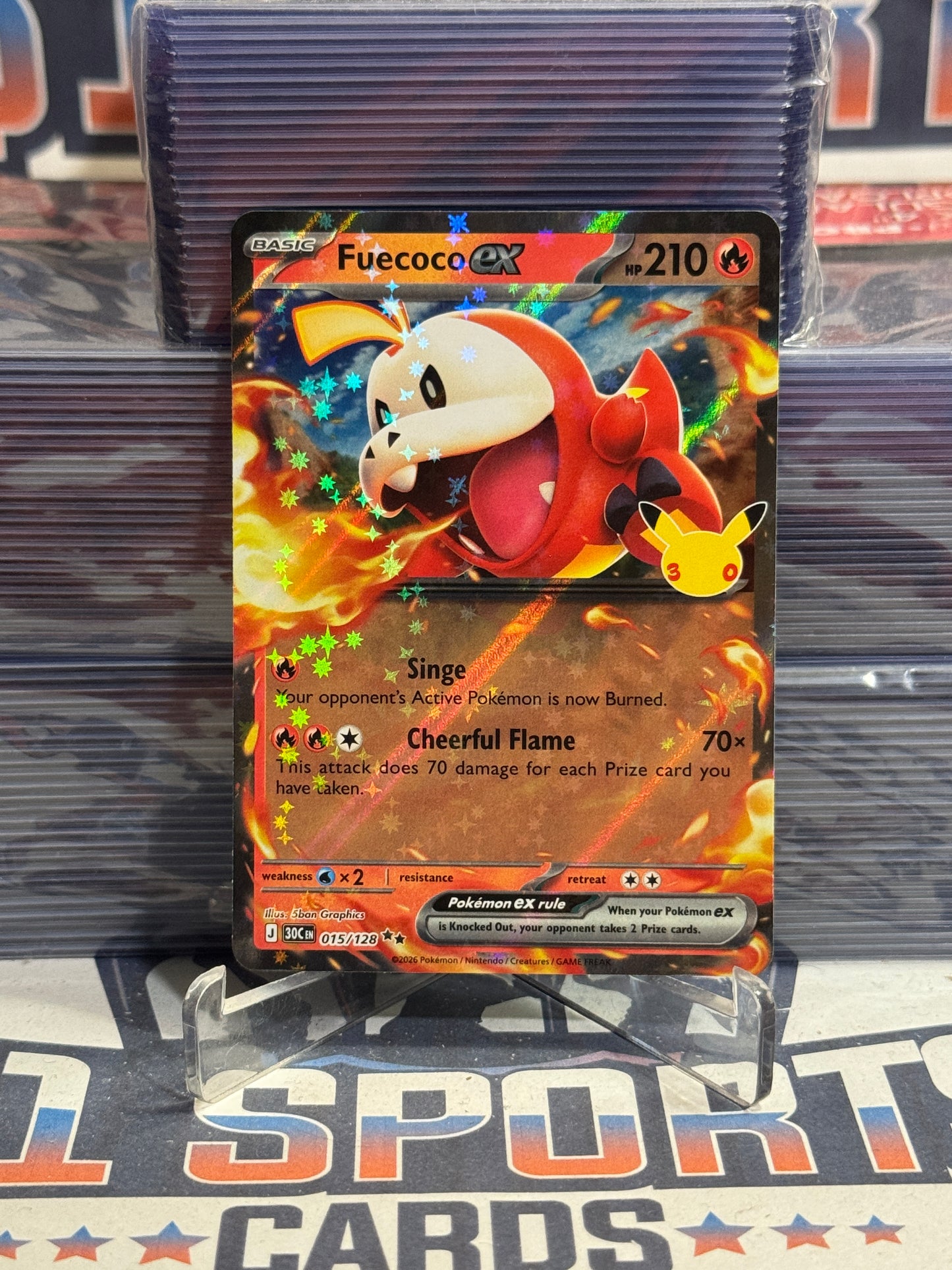 Pokemon TCG: 30th Celebration - Fuecoco EX (Double Rare) #15
