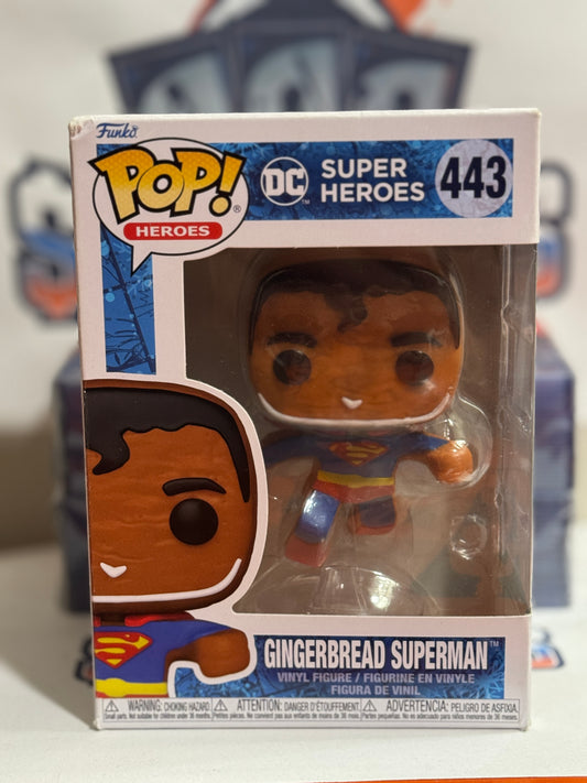 2022 Funko Pop! DC Super Heroes Gingerbread Superman Vinyl Figure #443