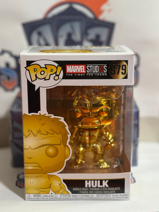 Funko Pop! Marvel Studios (Gold) Hulk Bobble-Head Figure #379