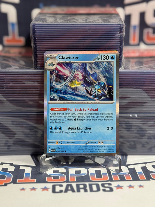 Pokemon TCG: Mega Evolution - Clawitzer (Reverse Holo, Rare) #38