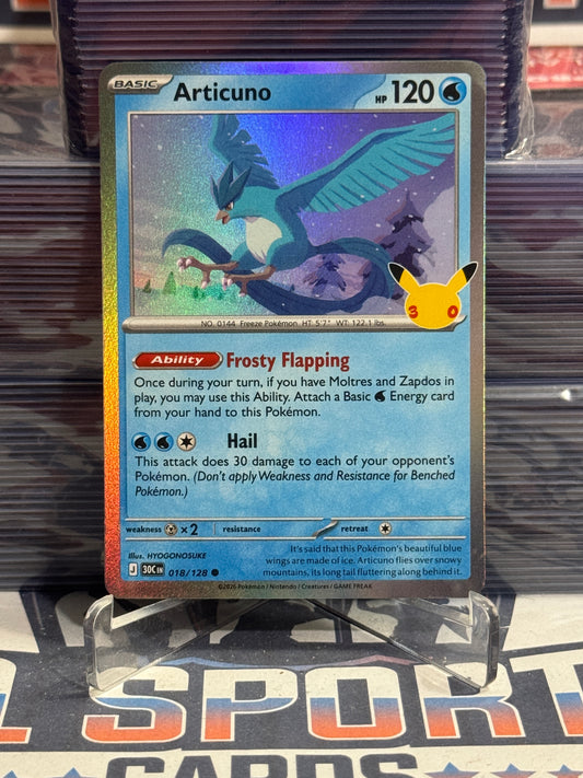 Pokemon TCG: 30th Celebration - Articuno (Holo, Common) #18