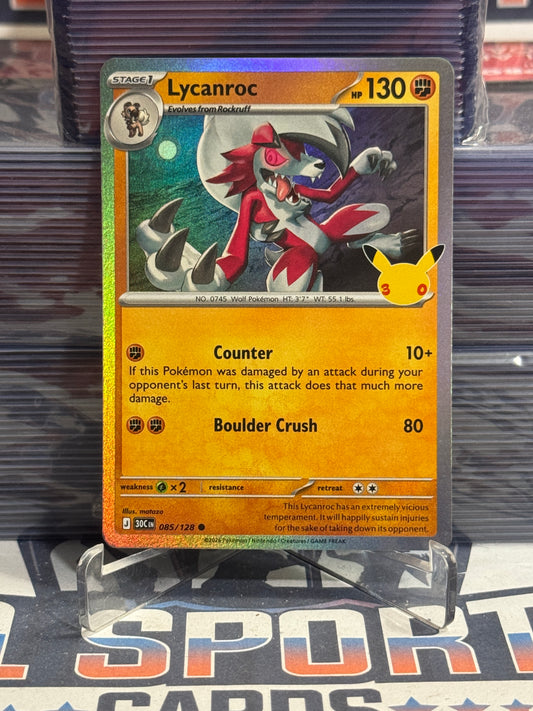 Pokemon TCG: 30th Celebration - Lyanroc (Holo, Common) #85