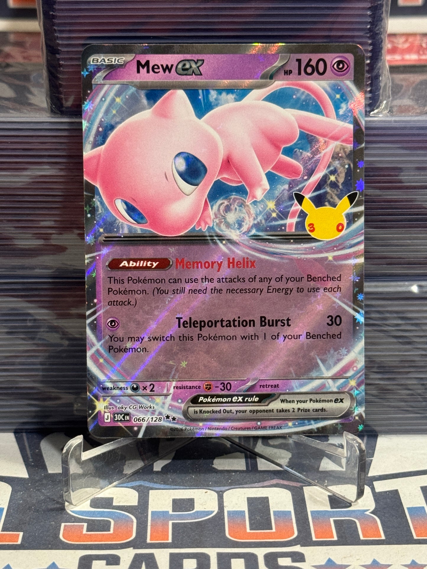 Pokemon TCG: 30th Celebration - Mew EX (Double Rare) #66