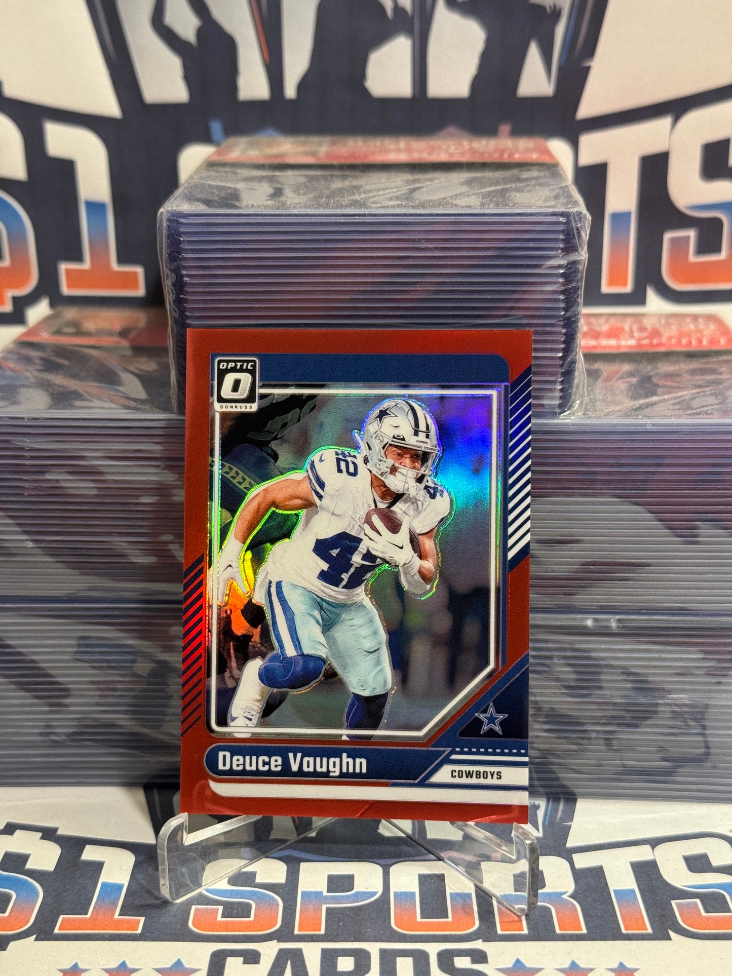 2024 Donruss Optic (Red Prizm 99/125) Deuce Vaughn #52