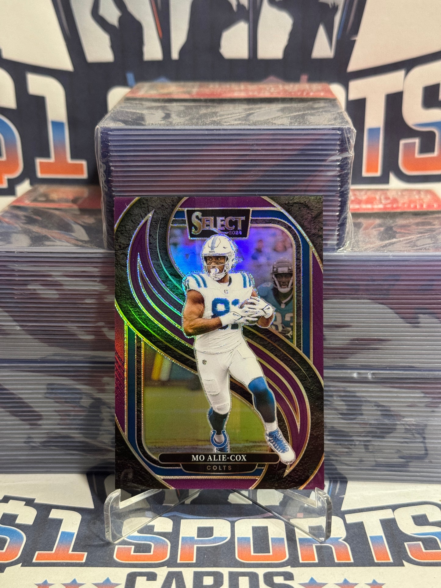 2024 Panini Select (Purple Prizm 48/75) Mo Alie-Cox #184