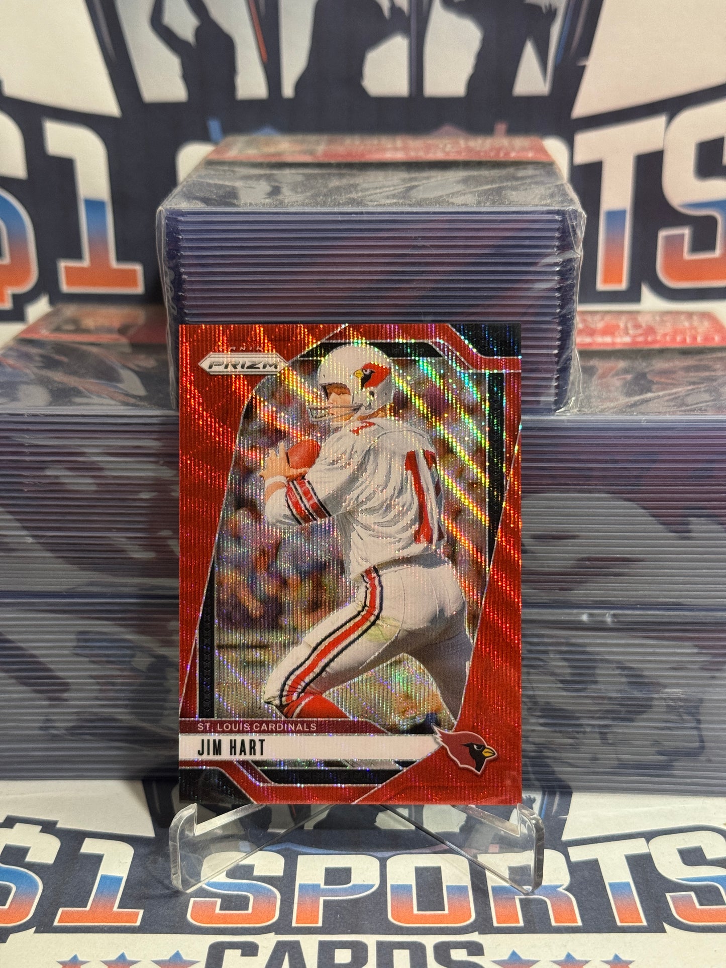 2024 Panini Prizm (Ruby Wave Prizm 77/149) Jim Hart #9