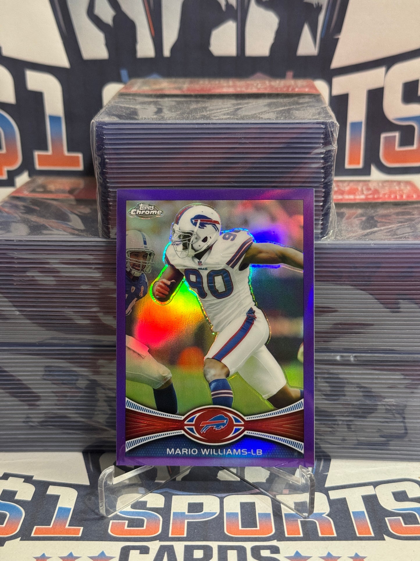 2012 Topps Chrome (Purple Refractor 387/499) Mario Williams #181