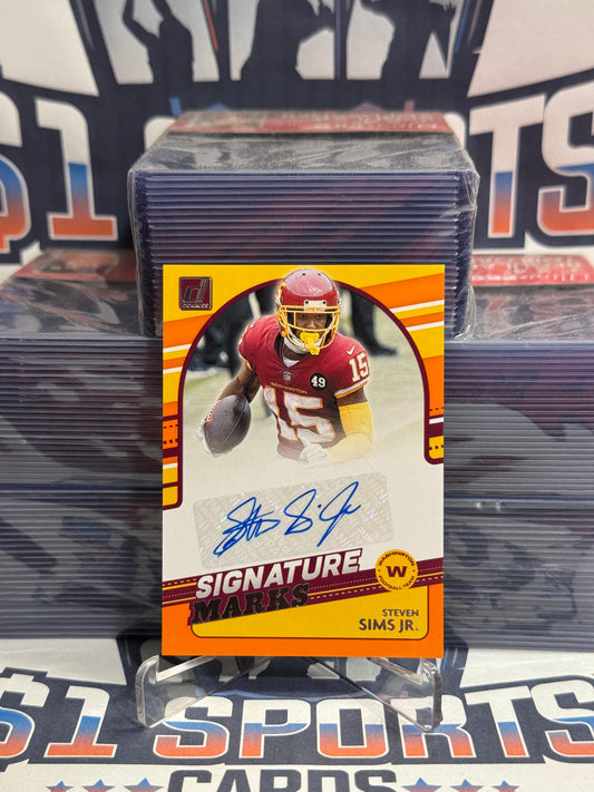 2021 Donruss (Signature Marks Auto) Steven Sims Jr. #SM4