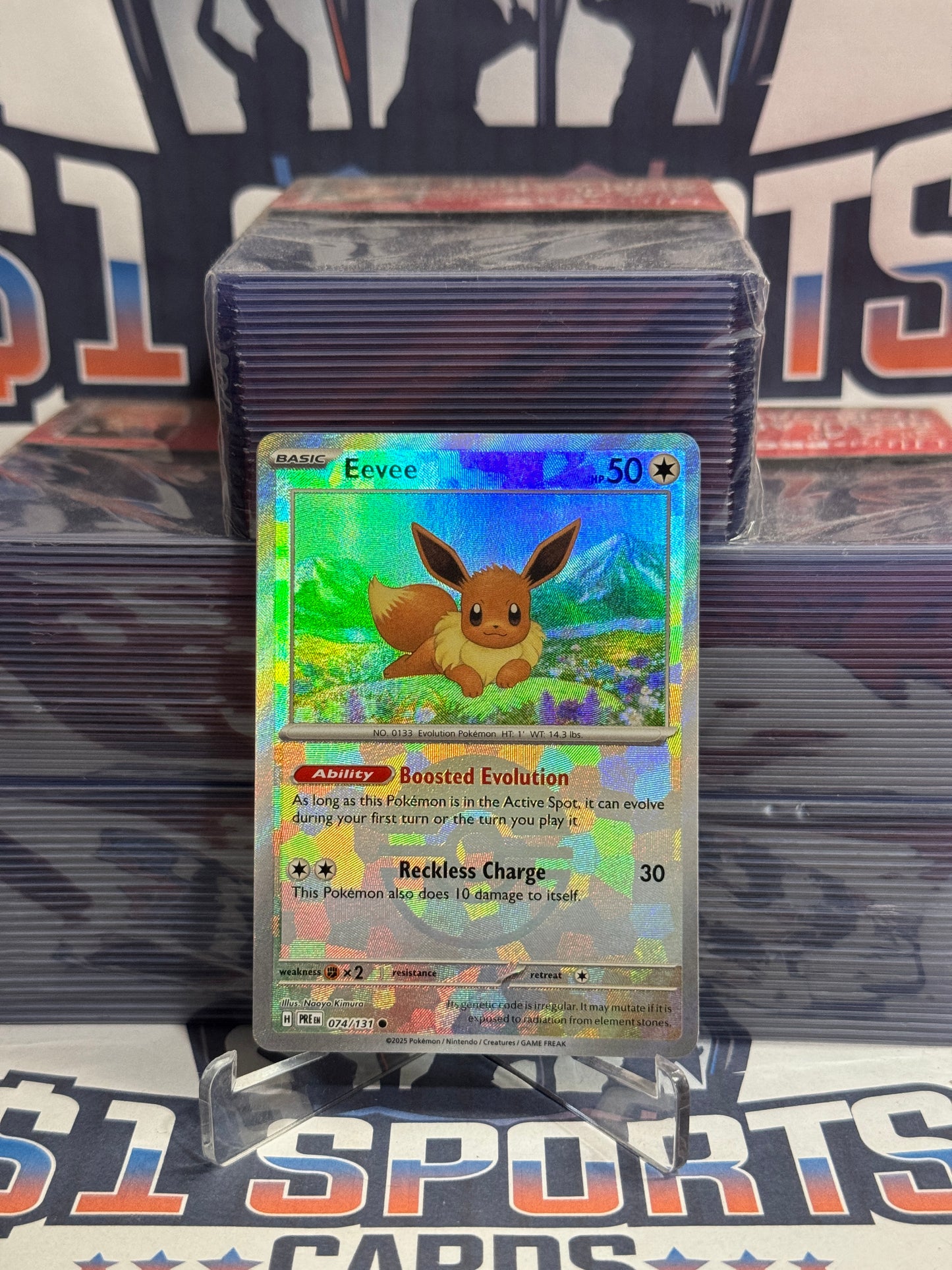 Pokemon TCG: Prismatic Evolutions - Eevee (Poke Ball, Common) #74