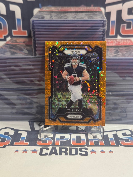 2023 Panini Prizm (Orange Disco Prizm) Will Levis Rookie #397