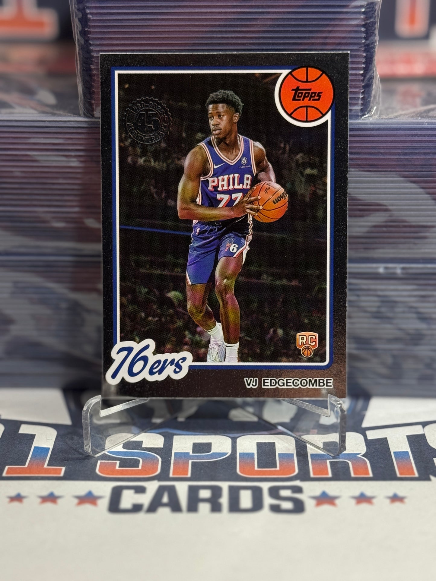 2025 Topps (45th Anniversary Foil) VJ Edgecombe Rookie #80BK-96