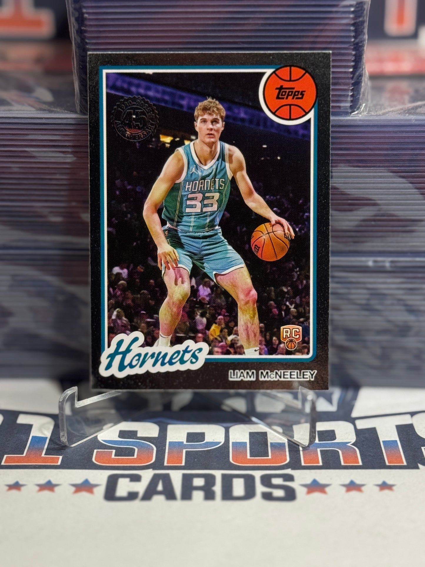 2025 Topps (45th Anniversary Foil) Liam McNeeley Rookie #80BK-88