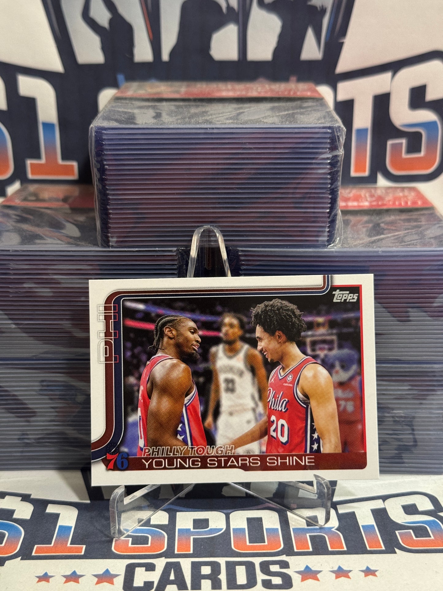 2025 Topps (76ers Team Card) Tyrese Maxey & Jared McCain #275