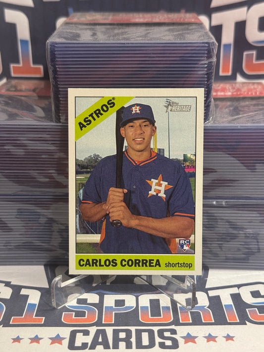 2015 Topps Heritage Carlos Correa Rookie #563